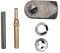 Universal Meter Box Door Repair Kit - Hinges and Latch for Quick and Easy Repairs - (Metal) - Meter Box Accessories