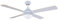 Ventilador de techo Sulión 75006 modelo Cross White con luz y mando a distancia, 122 cm. Acabado blanco 4 palas blanco-haya, Akunadecor