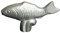 STAUB Knauf Fisch, Edelstahl, für Cocottes/Bräter mit Durchmesser 18-41 cm, Silber