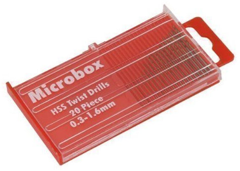 Hss Micro Twist Drill Set 20pc (Titanium)