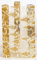 Dekostoff Organza, Tannenbaum, 30x300cm auf Rolle (gold)