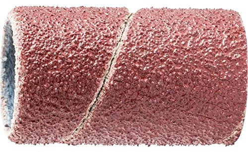 PFERD 147764 Schleifhülsen, Ausführung Korund A, Zylindrische Form, 80 Korngröße, 25mm x 13mm, 100 Stück