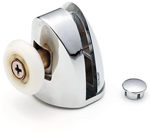 ShowerPart Top Shower Door Rollers Wheels Runners SS1, Diameter 22mm, Wheel Thickness 6mm, Chromed Plastic Cover, Shower Door Replacement Parts, 2X