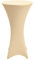 Beautissu Stretch Stehtisch Husse Creme Ø 70-75 cm Stella – Verstärkung im Fußbereich & 40°C waschbar, rutschfest & bügelfreie Husse für Stehtisch & Bistrotisch als Tisch-Überzug