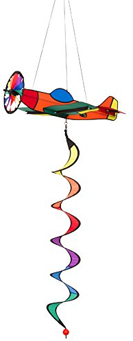 HQ Design Windspiration - Twist, UV-beständige und wetterfeste Windspiel Deko für Garten, Terrasse und Balkon - inkl. Aufhängung (Airliner)