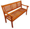 SAM 3-Sitzer Gartenbank Cordoba, 150 cm, Akazie Holz-Bank für Garten, Terrasse und Balkon, pflegeleichtes Massivholz