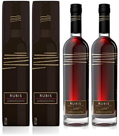 Rubis Chocolate Wine IWSC Gold Award Winner | 2 Bottle Pack | Tempranillo Dessert Wine 15% ABV | 50cl Luxury Gift Box |