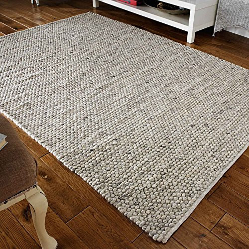 Rugs Direct Rug, 100% Wool, Grey, 160cm x 230cm