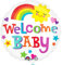Amscan International 8.544.054,5 cm Welcome Baby Standard Folie Ballon