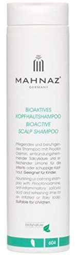 MAHNAZ Bioaktives Kopfhautshampoo, gegen Schuppen, Juckreiz und fettige Kopfhaut, sanft & wirksam, 200ml