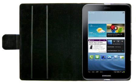 jWIN ThinFolio 17,8 cm (7) Funda Negro - Fundas para tablets (Funda, Samsung, GALAXY Tab II, 17,8 cm (7), Negro)