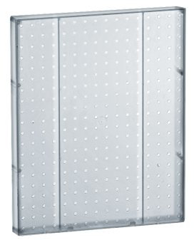 Azar Displays 771620-CLR Pegboard 1-Sided Wall Panel, Clear Translucent Color, 2-Pack