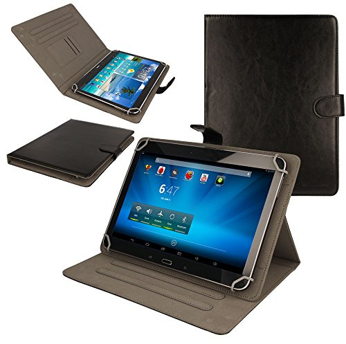 TECHGEAR [Stellar (10) Universal Case für Bush Tablets mit 10 Zoll Bildschirm - Bush MyTablet 10, Bush Eluma B1 - Schutzhülle mit Standfunktion (schwarz)