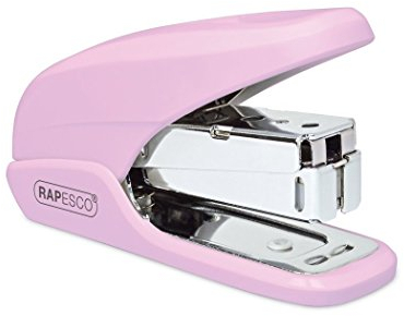 Rapesco 1337 X5-Mini Less Effort Heftgerät, 20 Blatt Heftleistung, Rosa