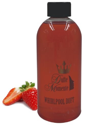 Dufte Momente | Whirlpool Duft 500ml | Erdbeere | mit naturreinen und natürlichen ätherischen Ölen | kein Schaum | vegan und ohne Tierversuche