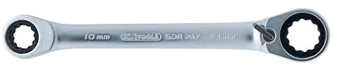 KS Tools 503.4575 GEARplus Doppel-Ratschenringschlüssel umschaltbar 12x13mm