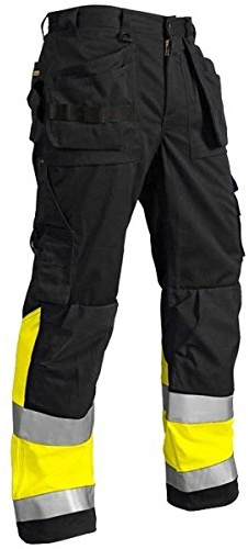 Blaklader 15291860 Hose mit hoher Sichtbarkeit, Schwarz/Gelb, grootte D96