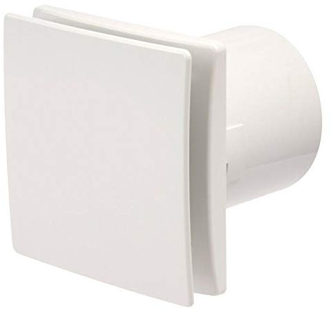 RT DECO100SC & DECO100SW 4 100mm Standard On/Off Chrome or White Extractor Bathroom Fan