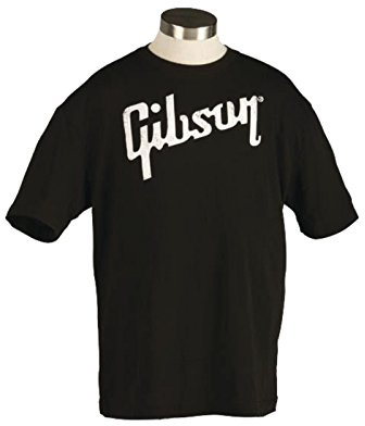 Gibson Gear GA-BLKTSM T-Shirt mit Gibson Logo, S
