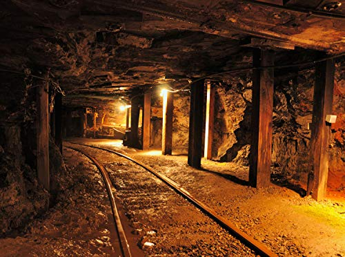 wandmotiv24 Fototapete Kohlemine Größe: 350 x 260 cm Wandbild, Motivtapete, Vliestapete KTk333