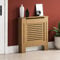 Vida Designs Milton-Copertura per termosifone in MDF Grezzo e Non Verniciato, Piccolo, Marrone, Piccolo