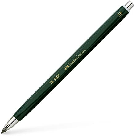 Faber-Castell 139405 TK 9400 Porte-mine Sans clip Mine 3,15 mm / 5B Noir