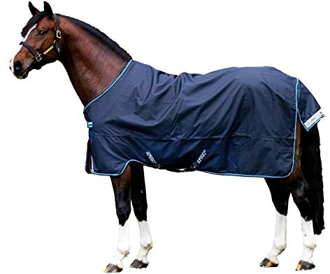 Horseware Amigo Bravo 12 - Winterdecke oder Regendecke 165cm ohne Füllung navy/navy & white