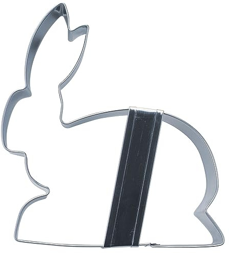 Städter Ausstechform Hase liegend 9,5 cm aus rostfreiem Edelstahl, spülmaschinengeeignet