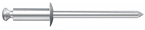 Desa 77148210 77148210-Remache al/AC Flor alomado 4,8x21-Envase de 250 ud, Plateado