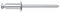 Desa 77148210 77148210-Remache al/AC Flor alomado 4,8x21-Envase de 250 ud, Plateado