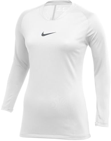 Nike Mädchen W Nk Df Park 1stlyr JSY Ls T-Shirt, White Cool Grey, S EU