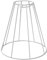 SMITS Lampenschirmgestell, weiß plastifiziert, Ø o. 15cm, Ø u. 35cm, h 35cm