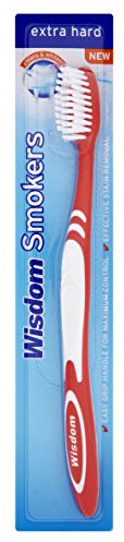3 x Wisdom Smokers Extra Hard Brush Toothbrush