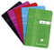 Clairefontaine 3599C - Adressbuch / Vokabelheft 9x14 cm, 48 Blatt, kariert, 90g, farbig sortiert, 1 Stück