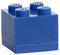 Room Copenhagen LEGO Mini Box 4 Knobs Blue - Versatile Small Storage Box for Snacks, Jewellery, Hair Accessories, Souvenirs & More - Dishwasher Safe, 46 x 46 x 43 mm