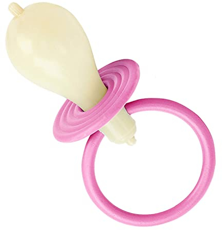 W WIDMANN MILANO Party Fashion 67781 - Riesenschnuller mit Sound, Rosa, Maxinuckel, Riesenbaby, Kostüm Baby, Accessoire, Mottoparty, Karneval
