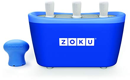 Zoku – 3 Quick Pop Maker pour glaçons immédiats – Bleu