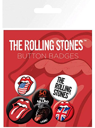 GB Eye The Rolling Stones Lippen Abzeichen Pack