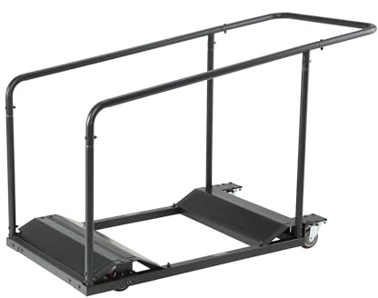Lifetime-Trolley Tische Tunnelsaum schwarz 150 x 68,5 x 96,5 cm 80339