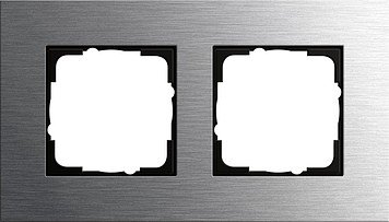 Gira 0212219 Abdeckrahmen Esprit 2-Fach aus Edelstahl