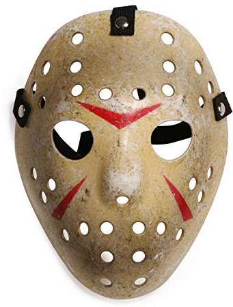 LANDISUN Jason Maske KOSTÜM PROP HORROR HOCKEY HALLOWEEN MYERS (Child Größe, Gelb)