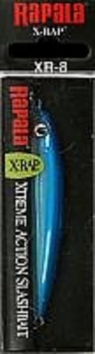 Rapala Unisex-Adult X-Rap Angelköder-Angelzubehör mit 3D-Profil-Süßwasser Spinnköder Locken, Silver Blue, 8 cm / 7g