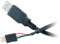 Akasa Extern-auf-Intern USB-Adapter | Externer USB-Typ-A-Stecker auf internen 4-poligen Motherboard-Stecker | Kompatibel mit USB 2.0 und 1.1 | 40cm | Schwarz | EXUSBIE-40