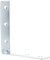 Merriway® BH00158 (10 Pcs) Bright Zinc Plated Corner Braces Brackets Plates, 100 mm (4 Inch) - Pack of 10 Pieces
