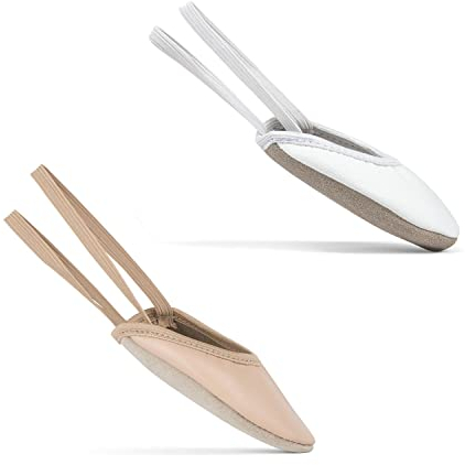 RUMPF Gymnastikkappe Balletschuh Ballett Kappe Halbschuh Sportschuh weiß 33-36