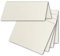 FarbenFroh by GUSTAV NEUSER 100x Tischkarten in Naturweiß/Chamois (Creme) - 4,5 x 10 cm - blanko - Doppel-Karten - als Platzkarten und Namenskarten für Hochzeit und Feste