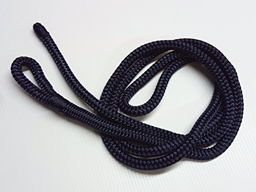 10mm Fender lines braid on braid whipped stitched fender rope tie warp (Navy, 1.5)