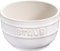 STAUB Keramik Dessertschale Auflaufform Förmchen, rund, 2er Set Elfenbeinweiß 9 cm