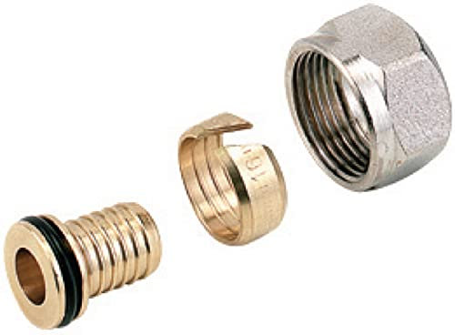 COMAP 835221 Raccord mécanique à Compression pour Tube PER-M22-12x1,1-Finition nickelé, Doré