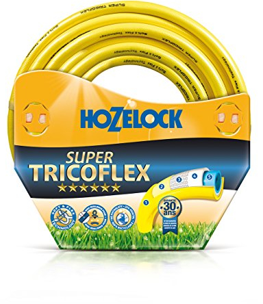 Hozelock Garten Schlauch Super Tricoflex Ultimate, Mehrfarbig, Ø 30 mm -50 Meter